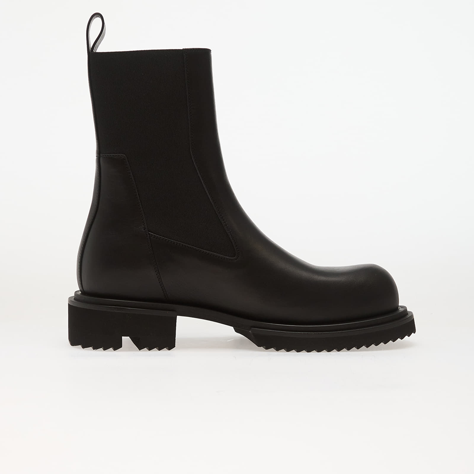 Scarpe uomo Rick Owens Leather Boots - Beatle Gabe Black