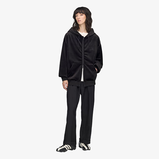 Sweatshirt Y-3 Velvet Corduroy Zip Hoodie UNISEX Black