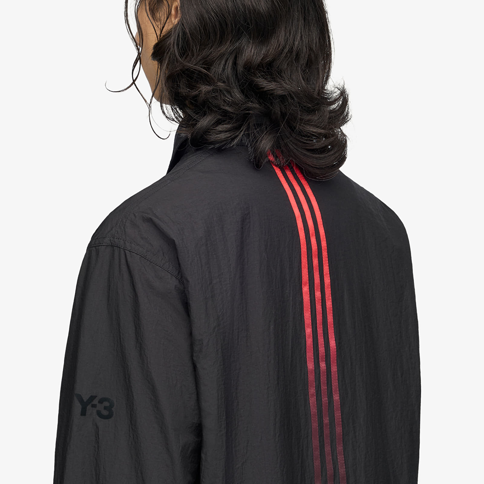 Overhemden voor heren Y-3 Gradient 3 Stripes Nylon Overshirt UNISEX Black
