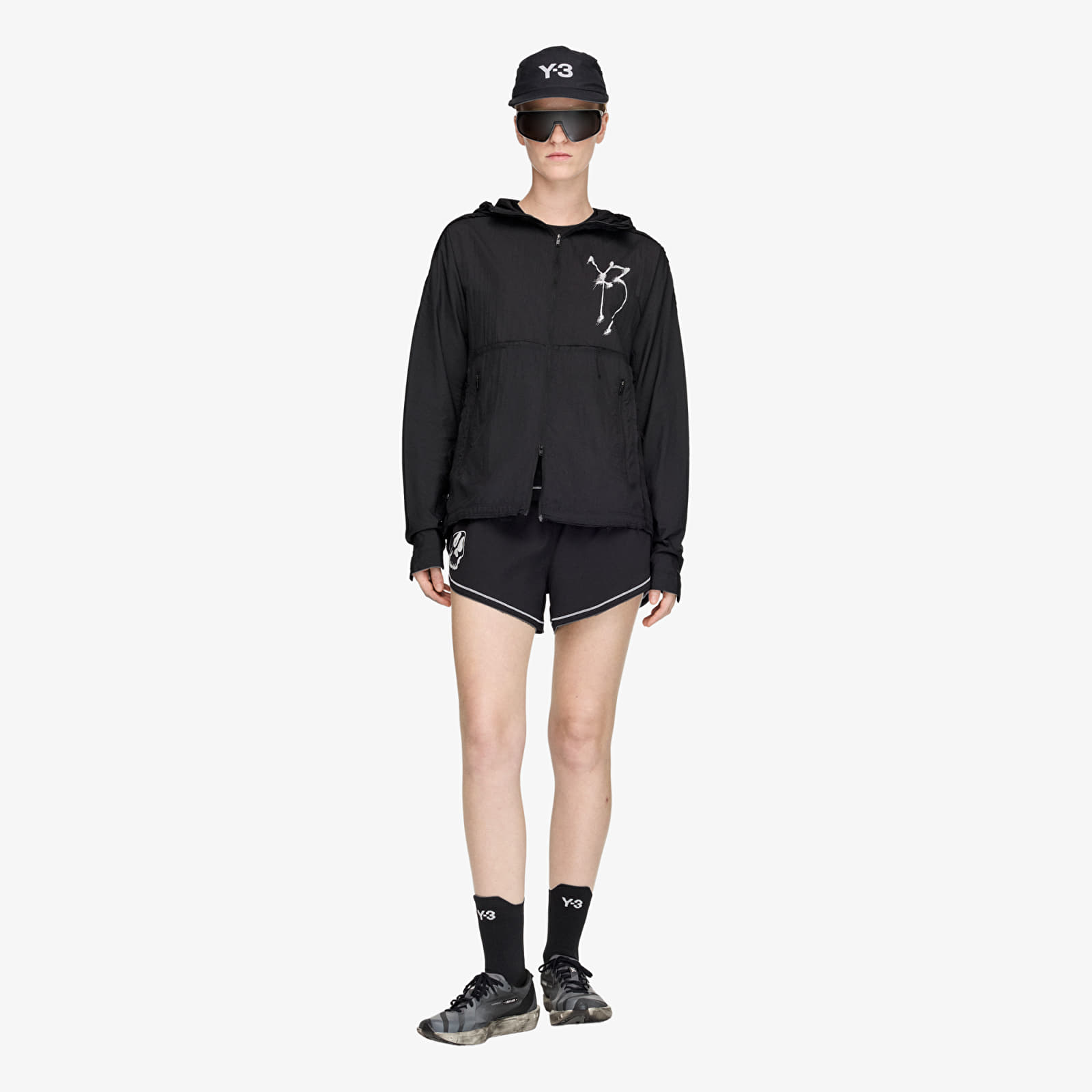 Women's jackets Y-3 x Chito Graphic Running Jacket Black