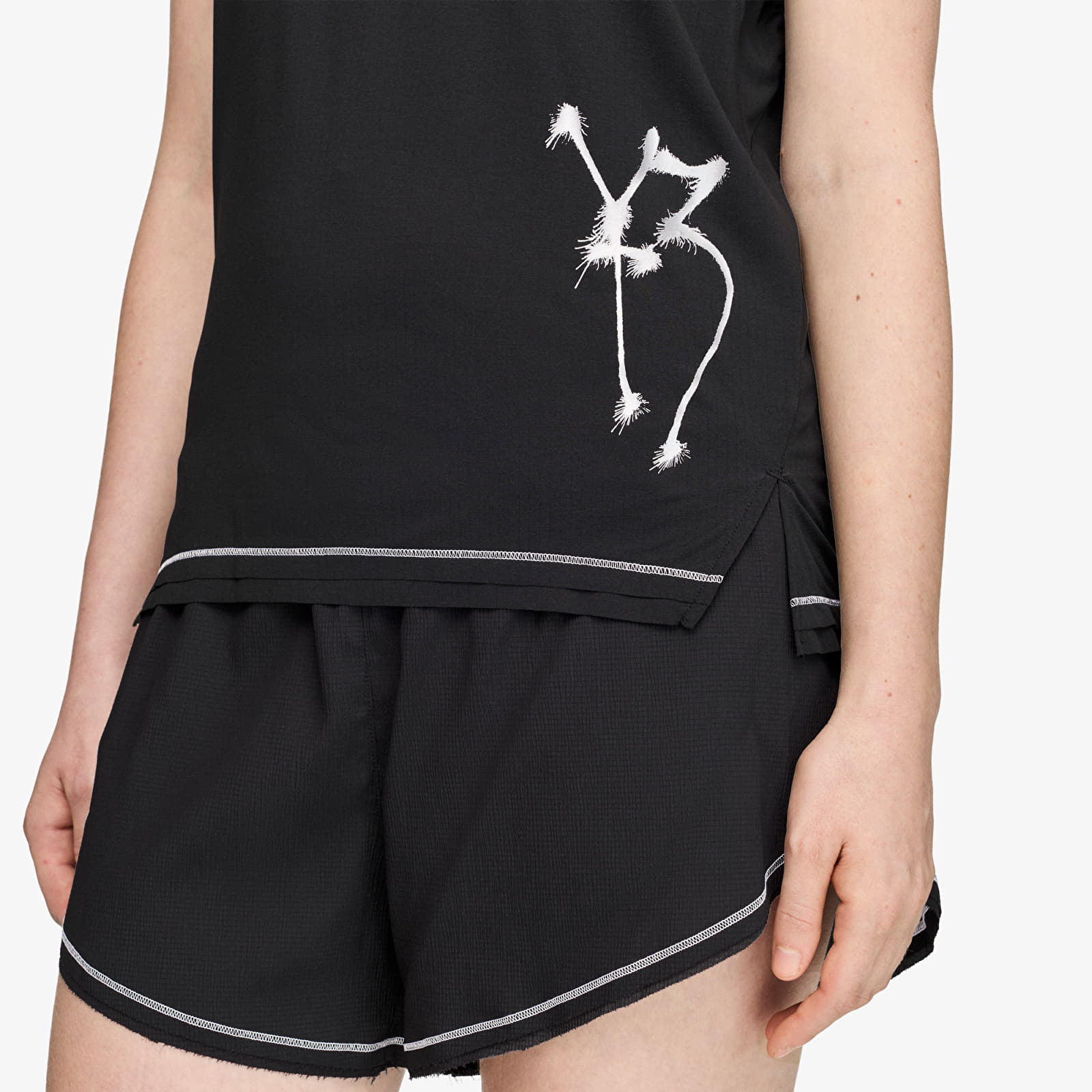 Women's shirts Y-3 x Chito Graphic Running Short Sleeve Tee Black