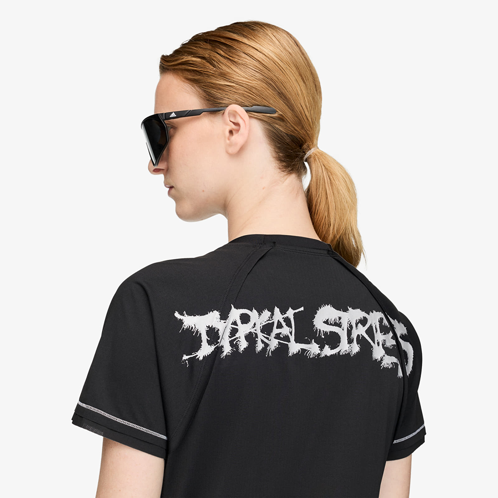 Women's shirts Y-3 x Chito Graphic Running Short Sleeve Tee Black
