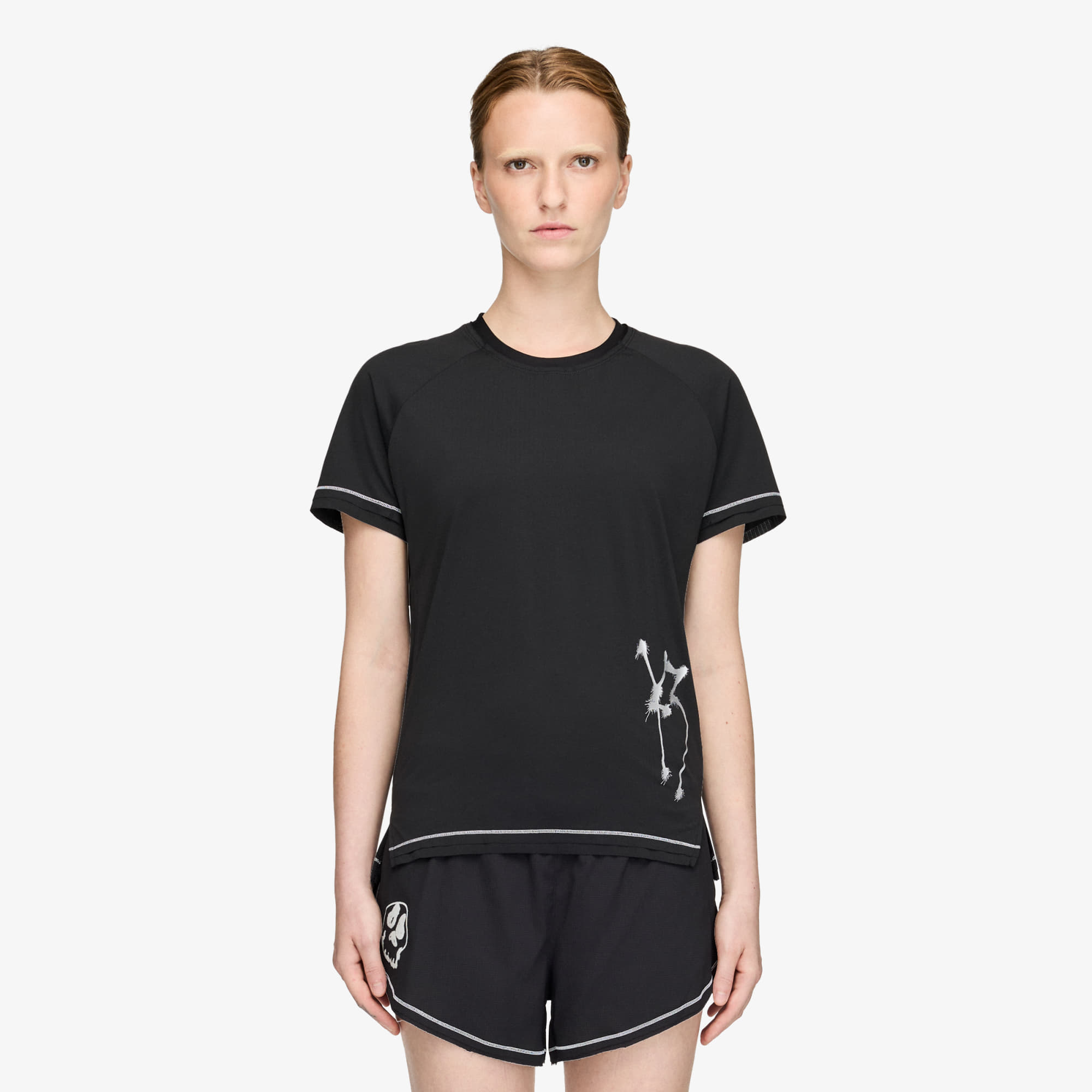 Shirt Y-3 x Chito Graphic Running Short Sleeve Tee Black M