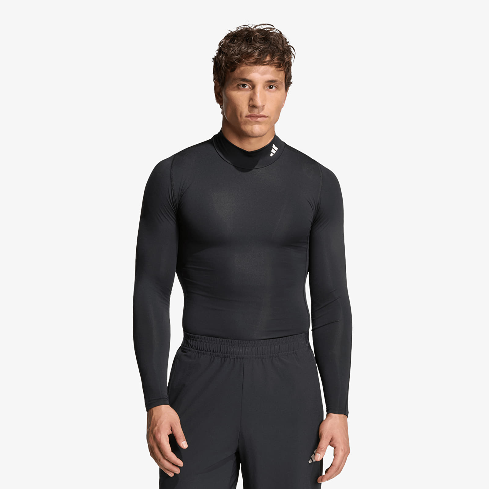 T-Shirts adidas Techfit Compression Training Mock Neck Long Sleeve T-Shirt Black