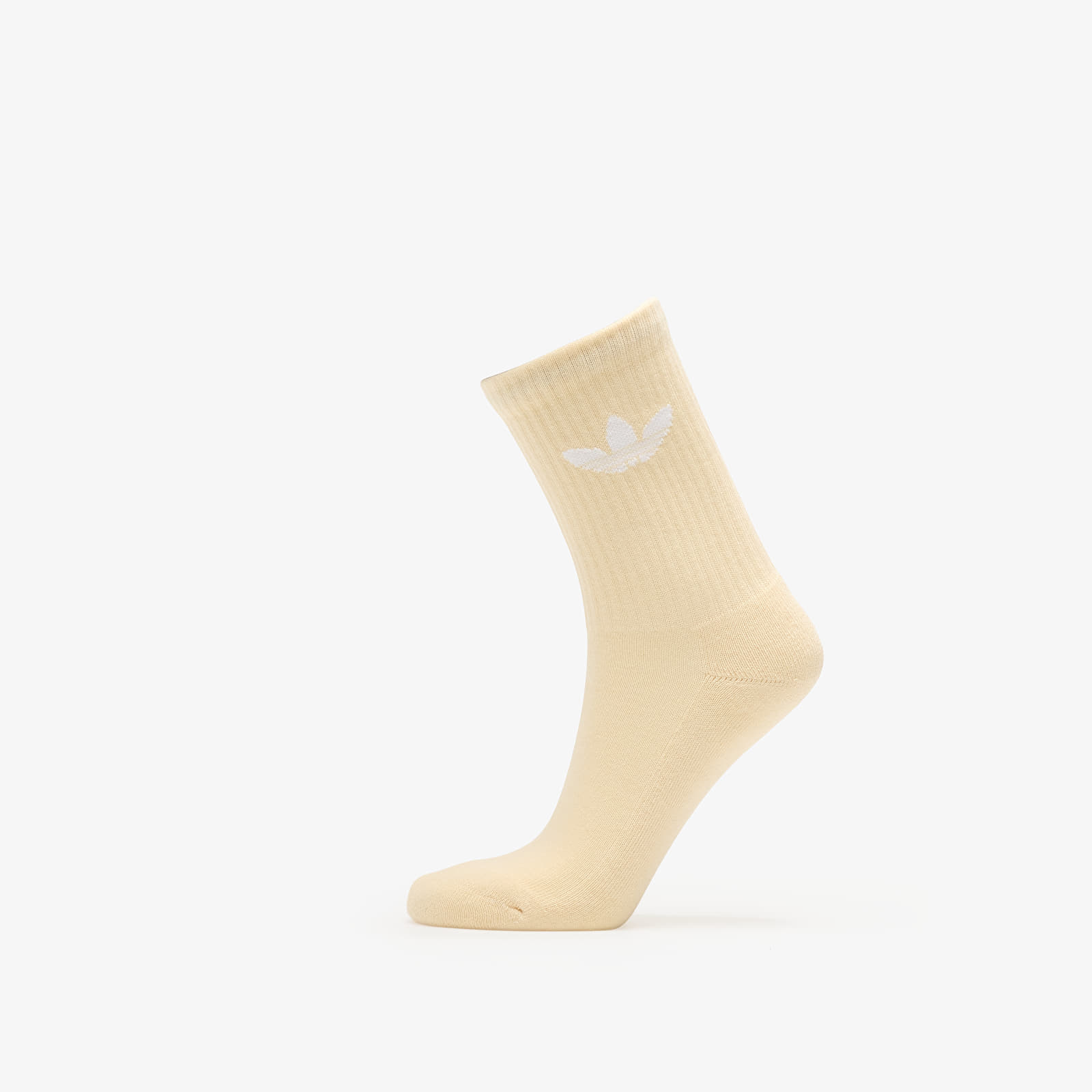 Sukat adidas Trefoil Cushion Crew Socks 6-Pack Cream White/ Wonder Quartz