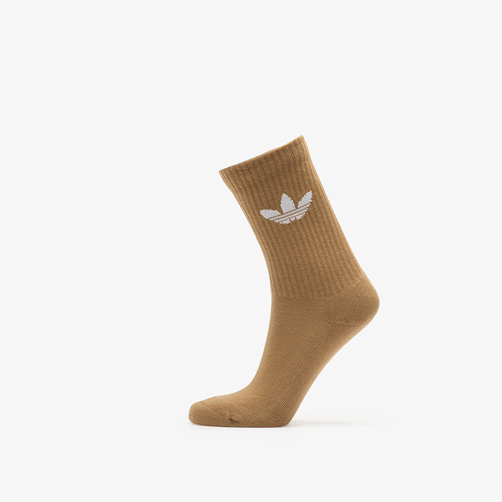 Sukat adidas Trefoil Cushion Crew Socks 6-Pack Cream White/ Wonder Quartz