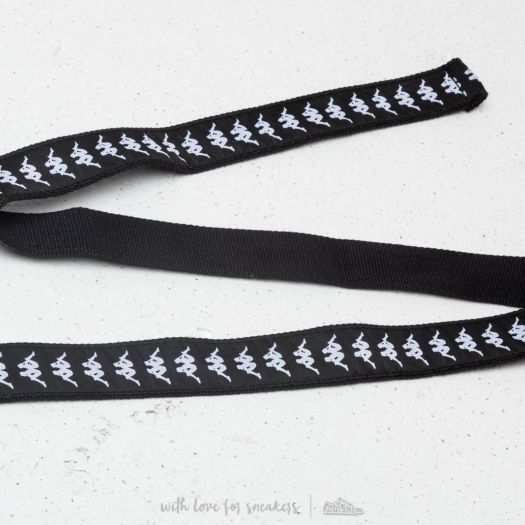 Ceintures Kappa 222 Banda Belt Black White Footshop