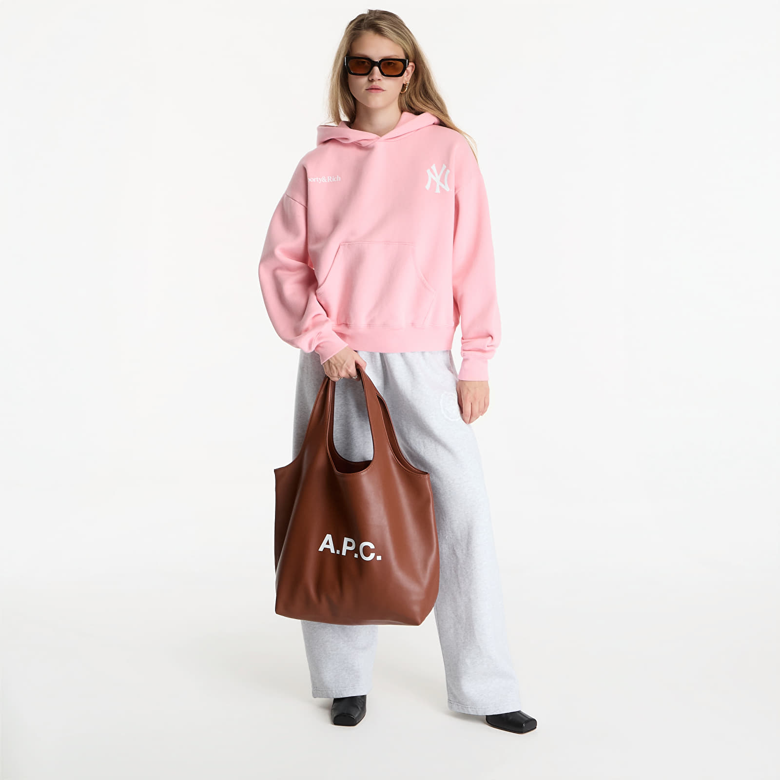 Sweatshirts Sporty & Rich Yankees Curve Hoodie UNISEX Candy