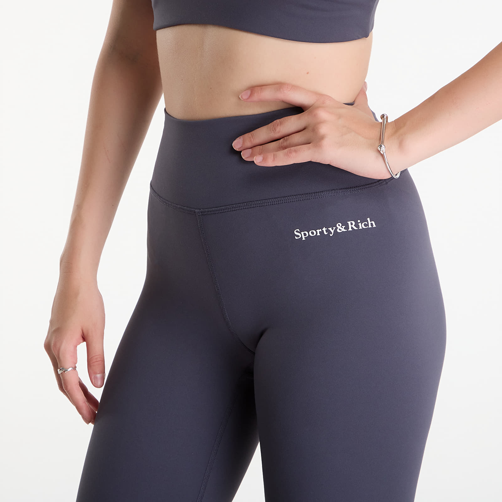 Leggings Sporty & Rich Serif Logo Legging Carbon