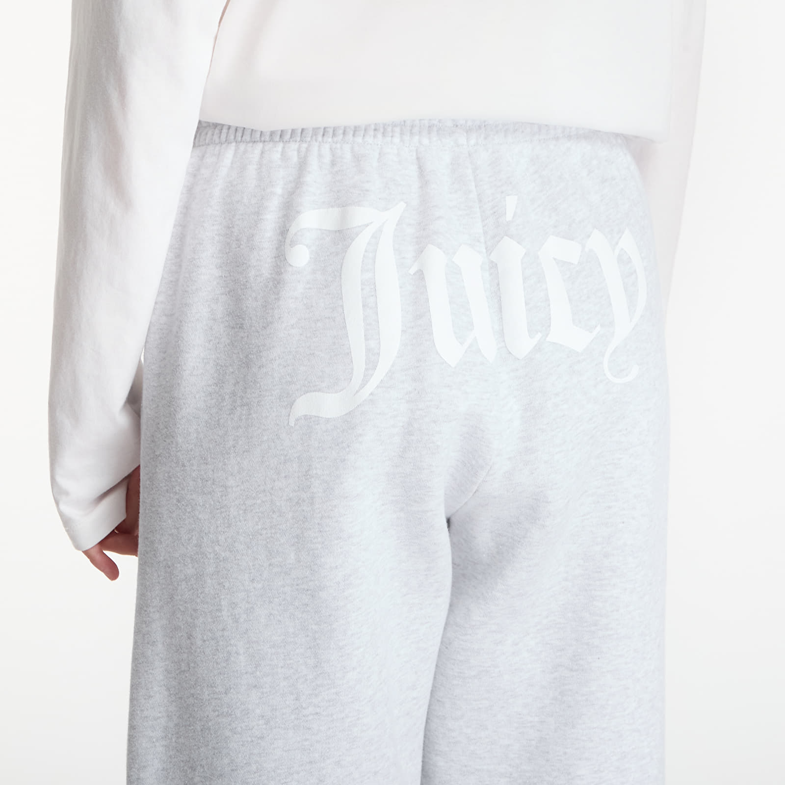 Trainingsbroeken Sporty & Rich Juicy Emblem Wide Sweatpant Heather Gray