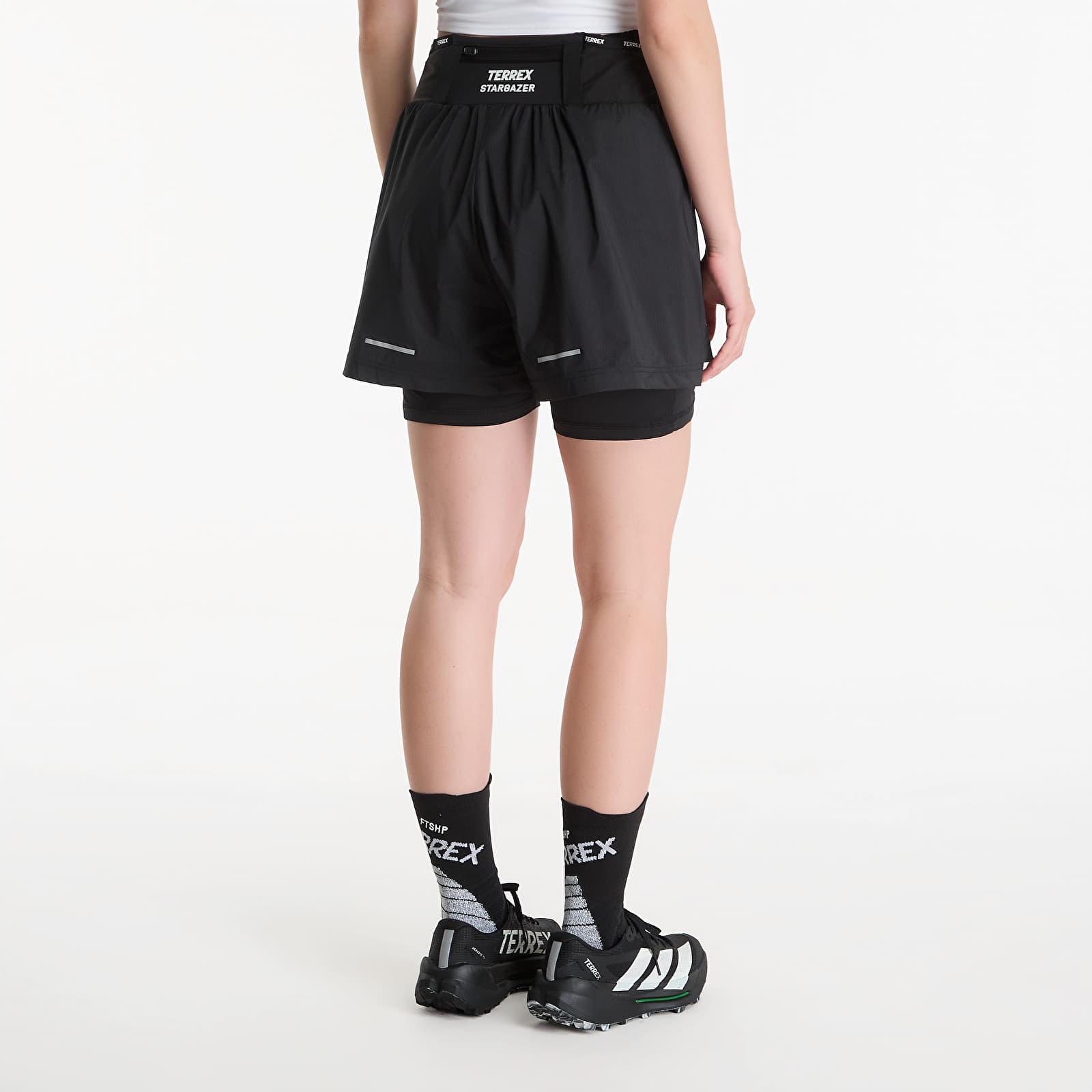 Women's shorts FTSHP x adidas Terrex STARGAZER Women Shorts 2IN1 Black