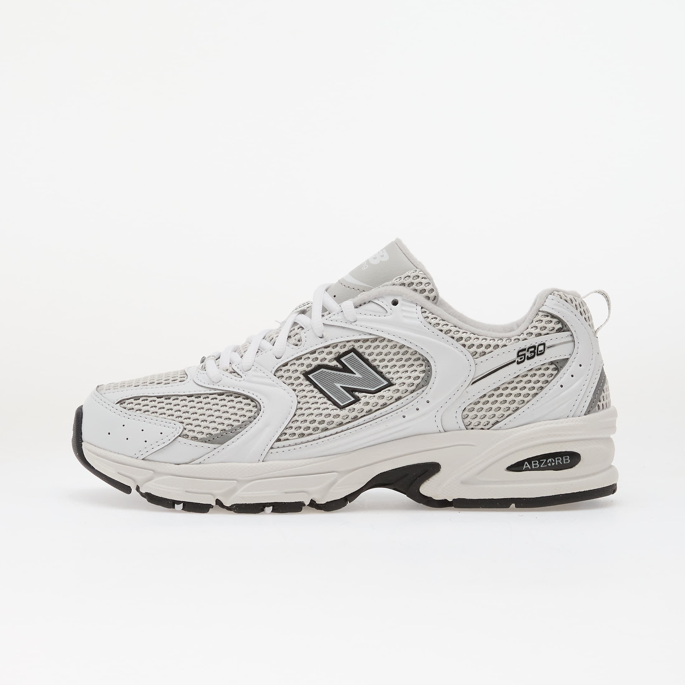 Sneakers New Balance 530 White/ Silver Metallic/ Black UK 4