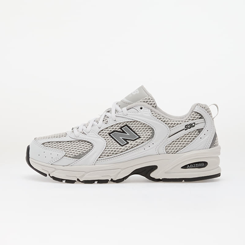 New Balance 530 White/ Silver Metallic/ Black