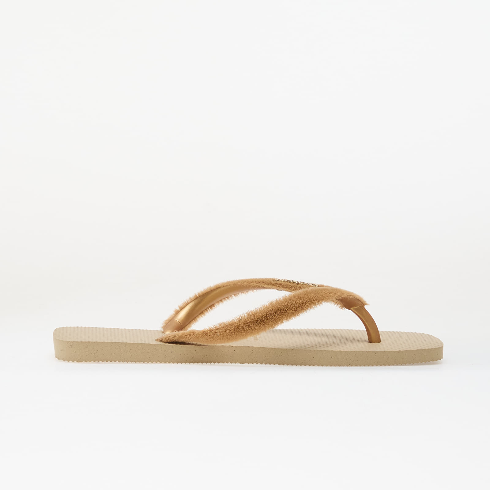 Women's slides Havaianas Slim Square Plush Sand Grey