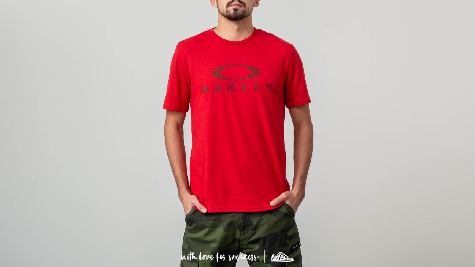 T-shirts Oakley O Bark Tee Samba Red