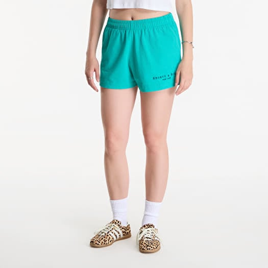 Sporty & Rich Title Embroidered Disco Short Amalfi Green