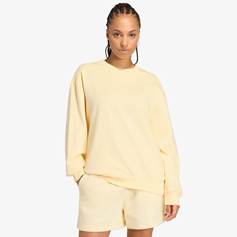 Felpa adidas Essentials Crew Long French Terry Sweatshirt Warm Vanilla