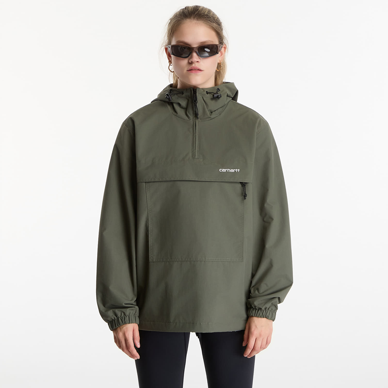 Jackets Carhartt WIP Windbreaker Pullover UNISEX Leaf/ White