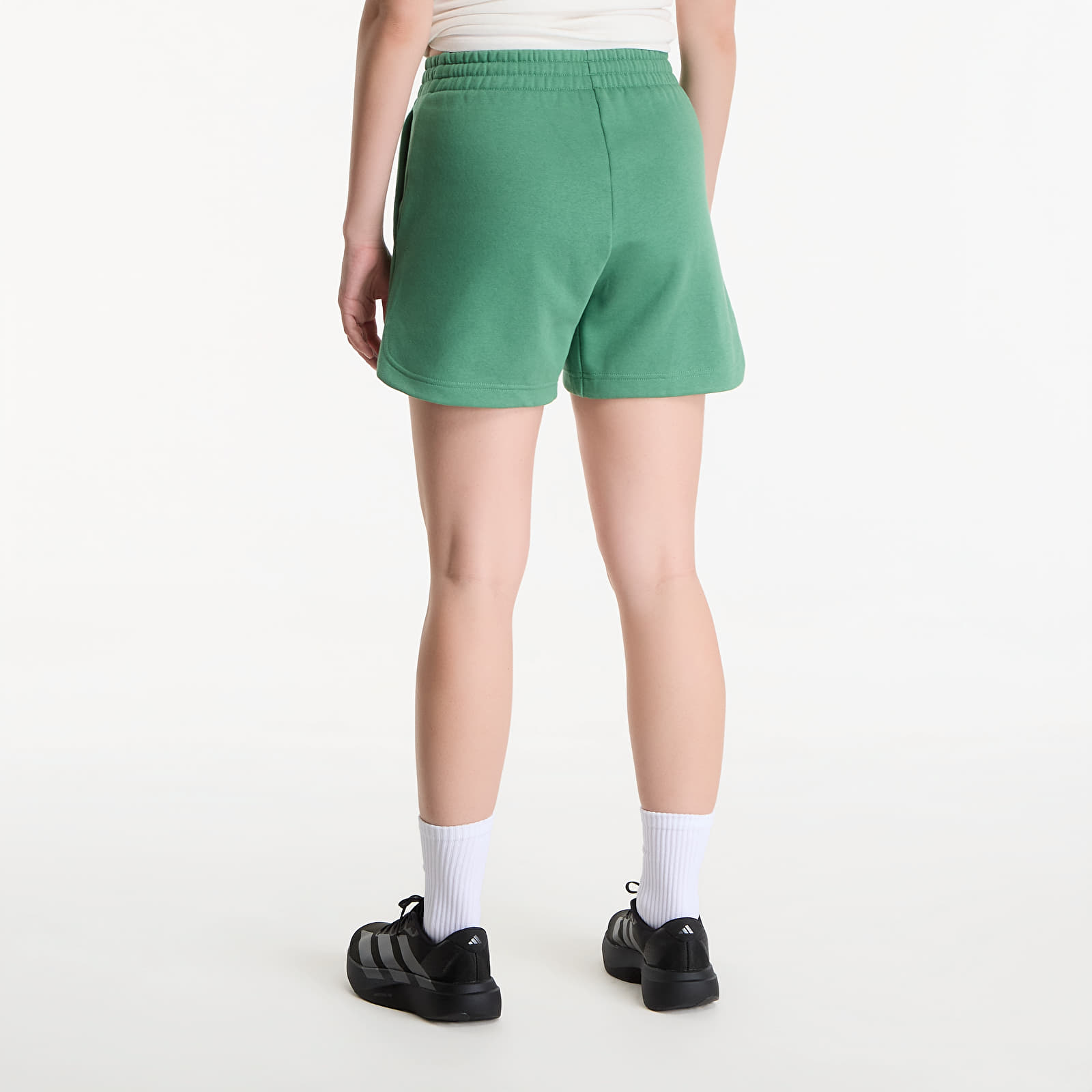 Shorts voor dames adidas 3 Stripes Studio Fleece Loose Shorts Preloved Green