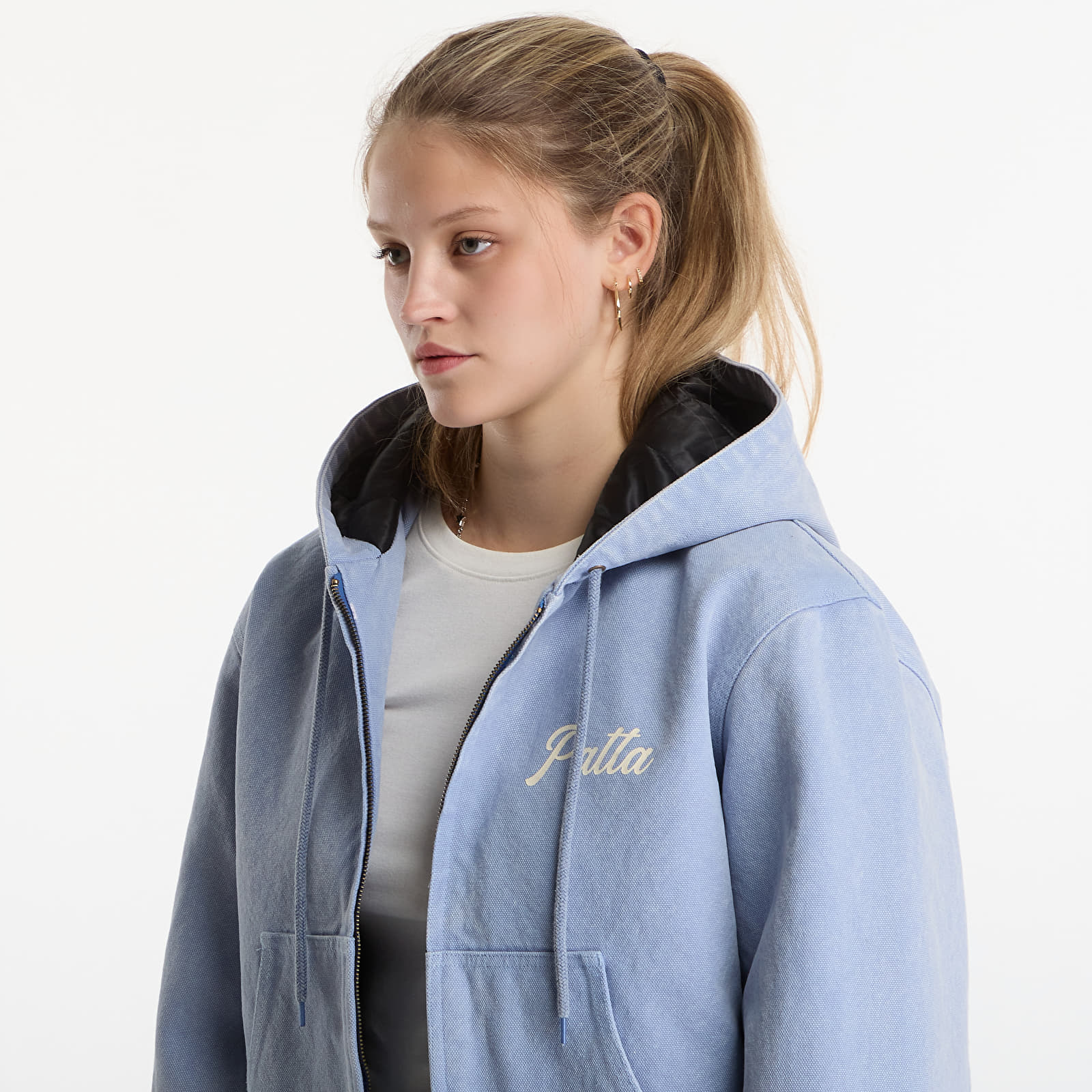 Куртки Patta Peace Canvas Hooded Jacket UNISEX Light Blue Denim