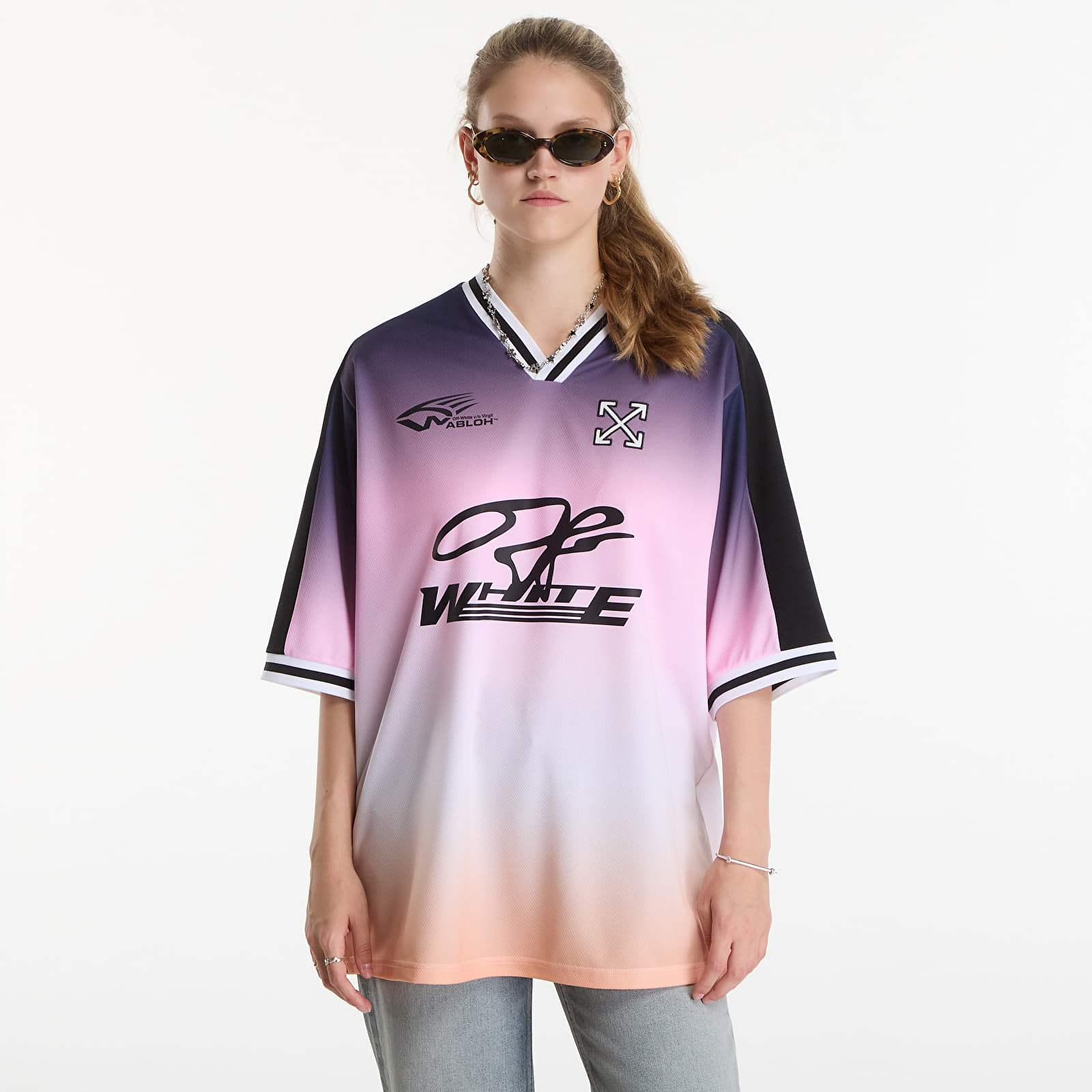 T-shirts Off-White Degradè Soccer Tee UNISEX Bellini Black