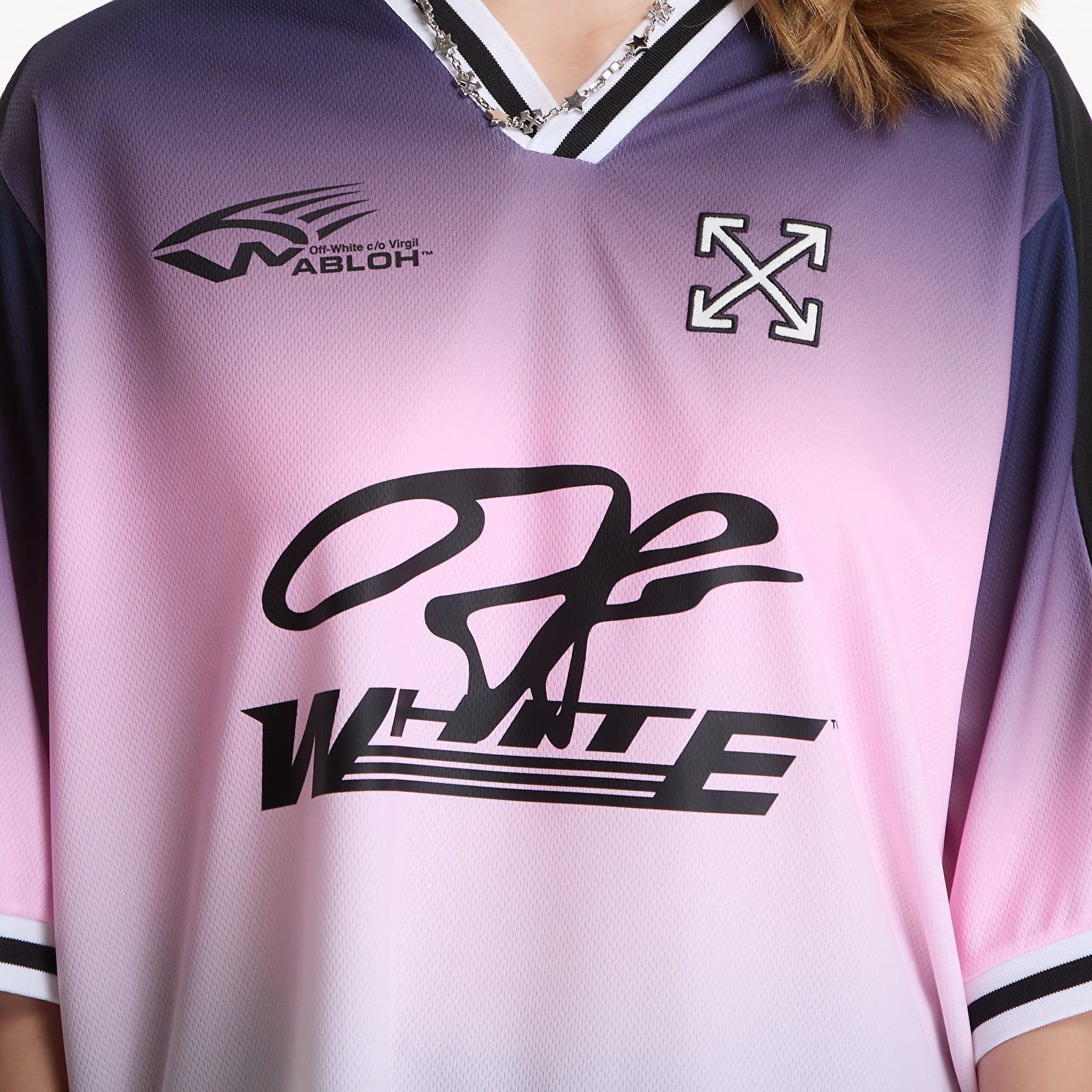 T-shirts Off-White Degradè Soccer Tee UNISEX Bellini Black