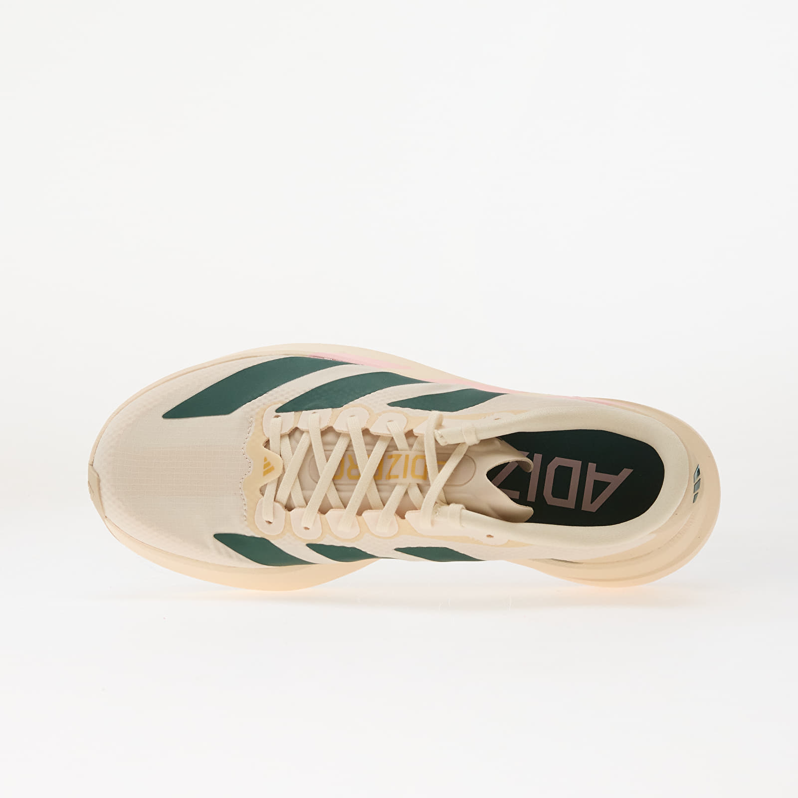 Women's shoes adidas ADIZERO EVO SL Woven LIGHTSTRIKEPRO Running Wonder White/ Collegiate Green/ Clear Pink
