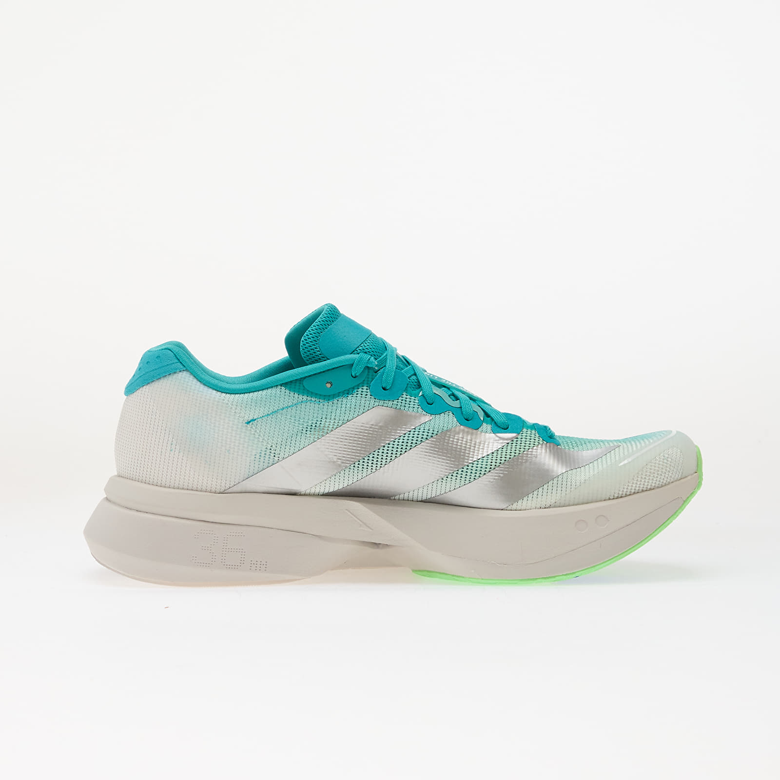Women's shoes adidas ADIZERO Boston 13 Running Hi-Res Aqua/ Matte Silver/ Grey One