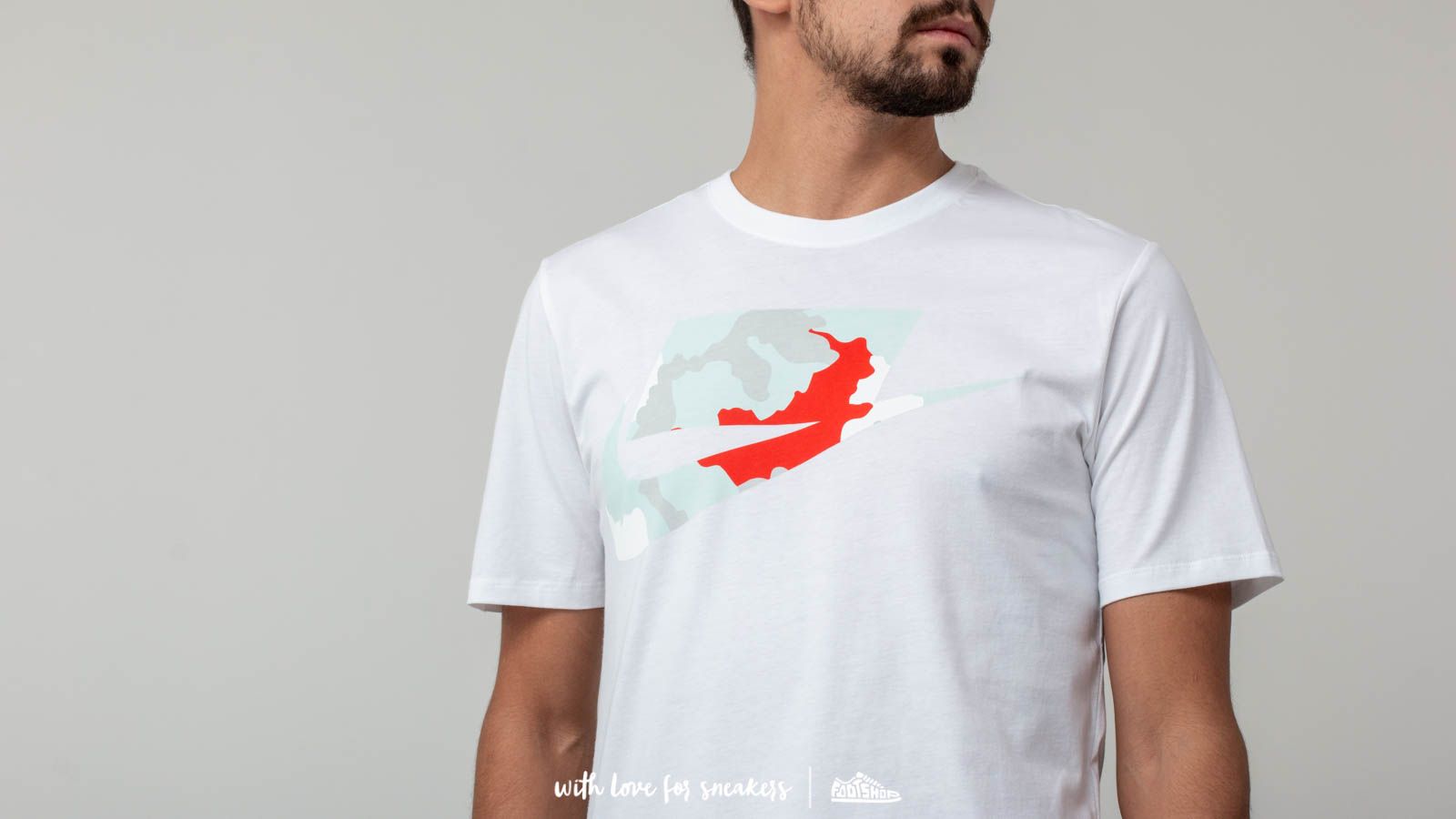 T-Shirts Nike Camo Fill Futura Tee White