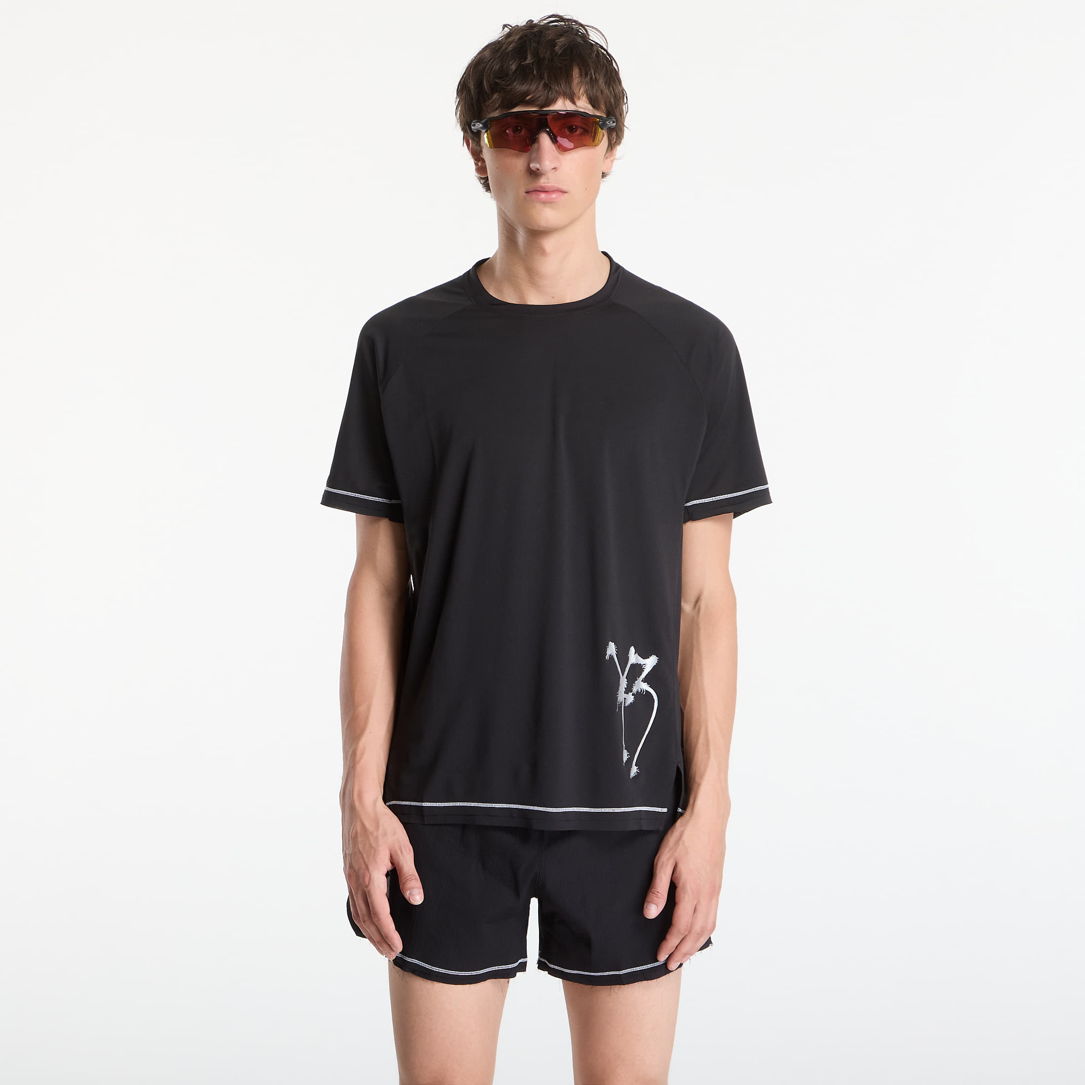 Shirt Y-3 x Chito Graphic Running Short Sleeve Tee Black M