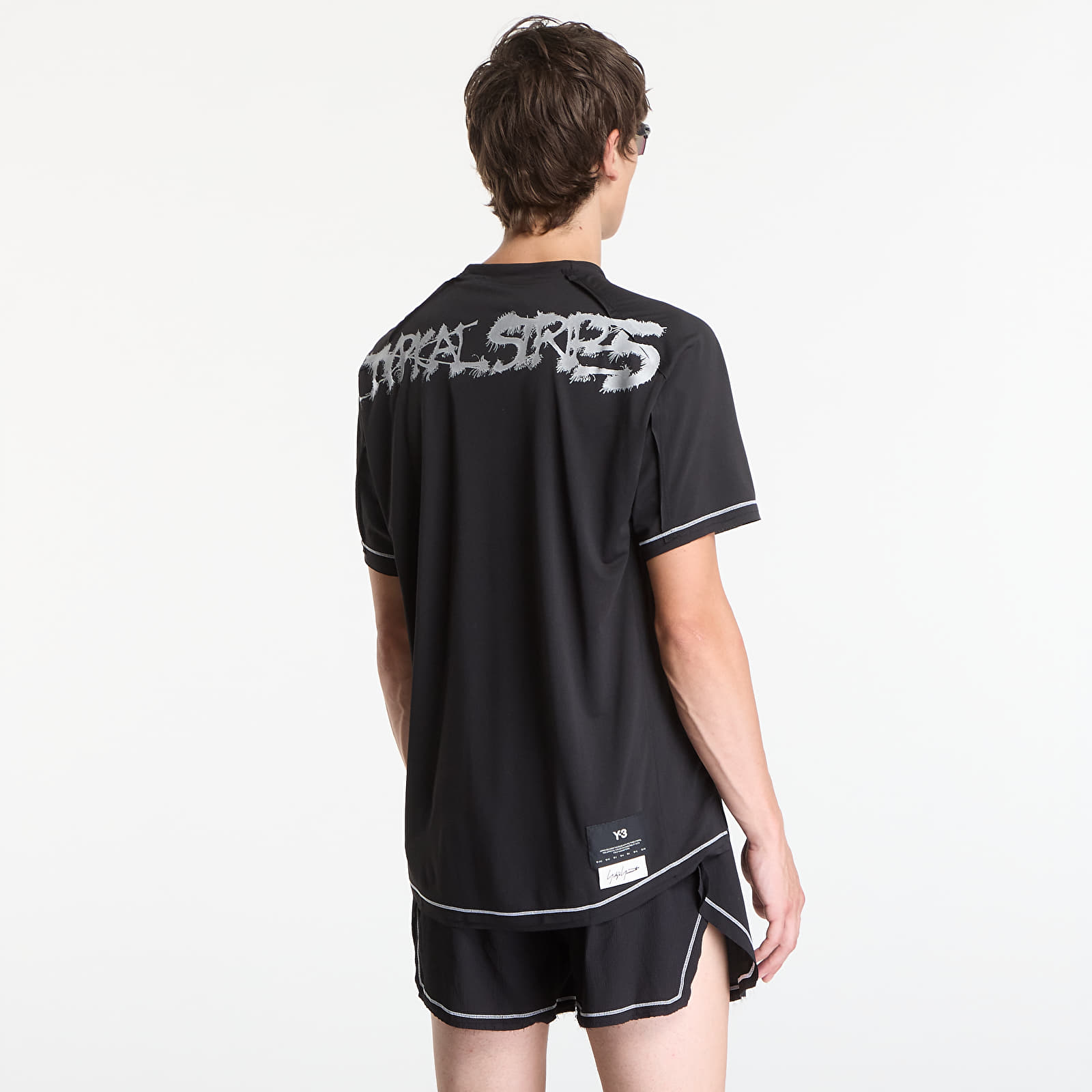 T-shirts Y-3 Graphic Running Short Sleeve Tee Black
