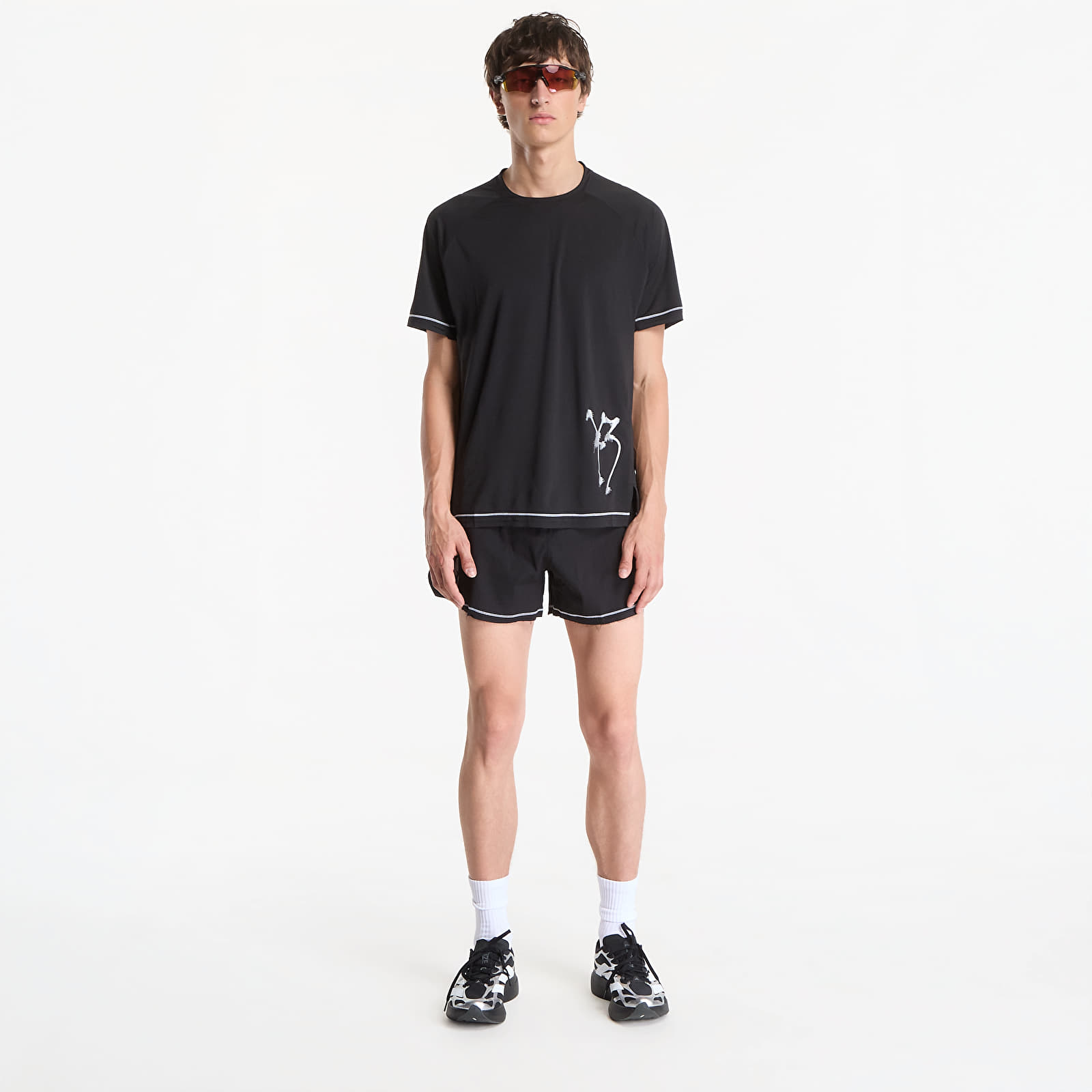 T-shirts Y-3 Graphic Running Short Sleeve Tee Black