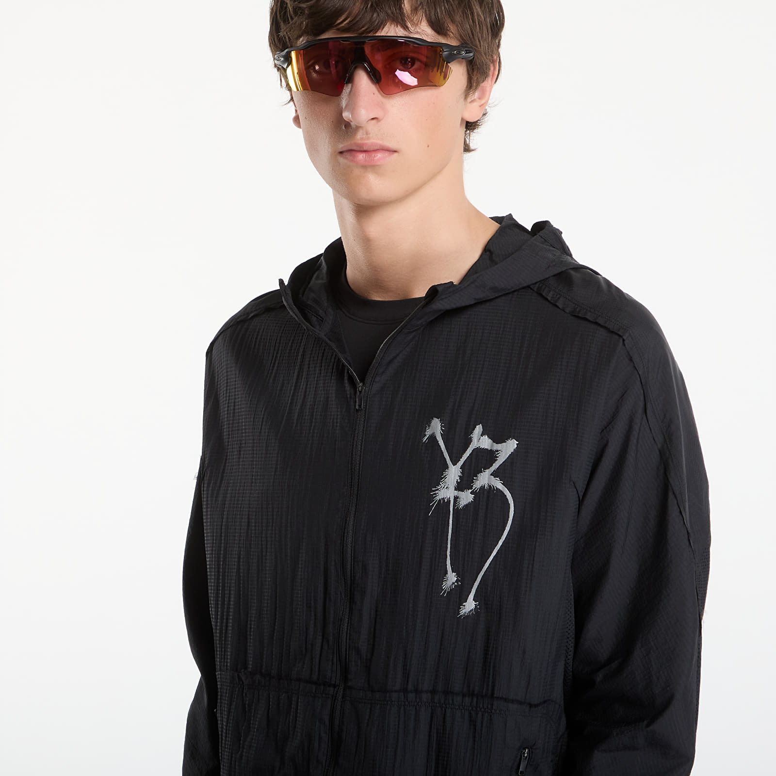 Men's jackets Y-3 Chito Graphic Running Jacket Black
