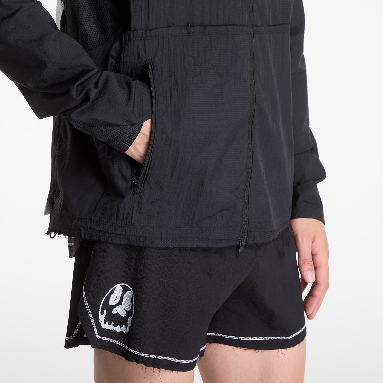 Men's jackets Y-3 Chito Graphic Running Jacket Black