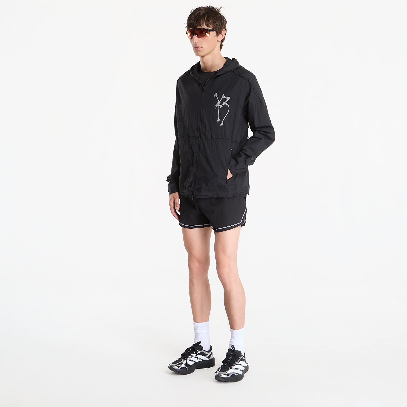 Men's jackets Y-3 Chito Graphic Running Jacket Black