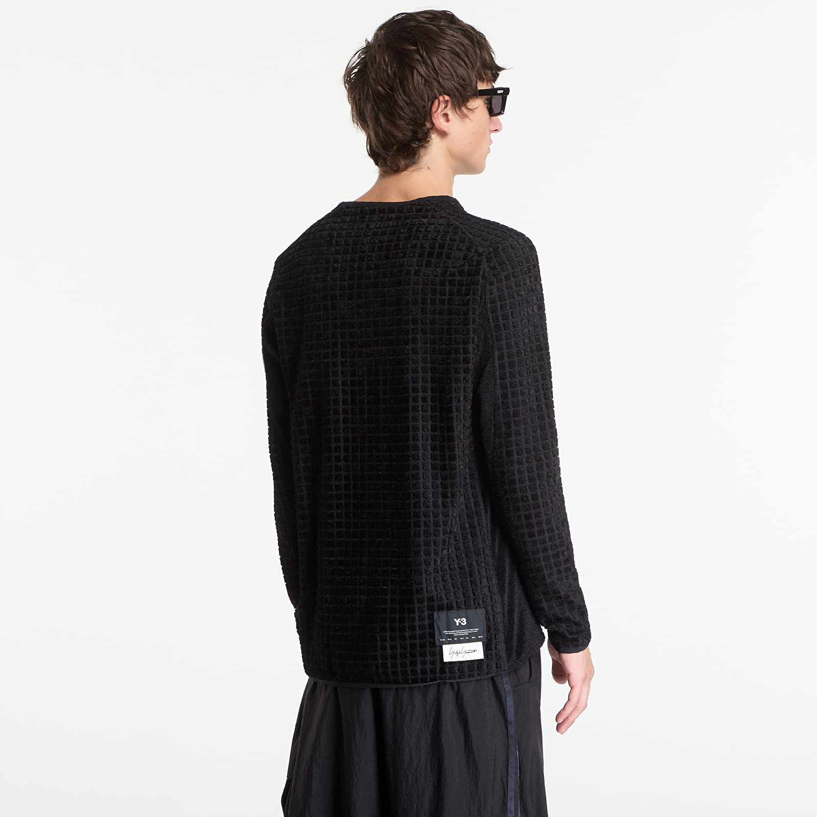 Men's shirts Y-3 Reversible Running Long Sleeve Black