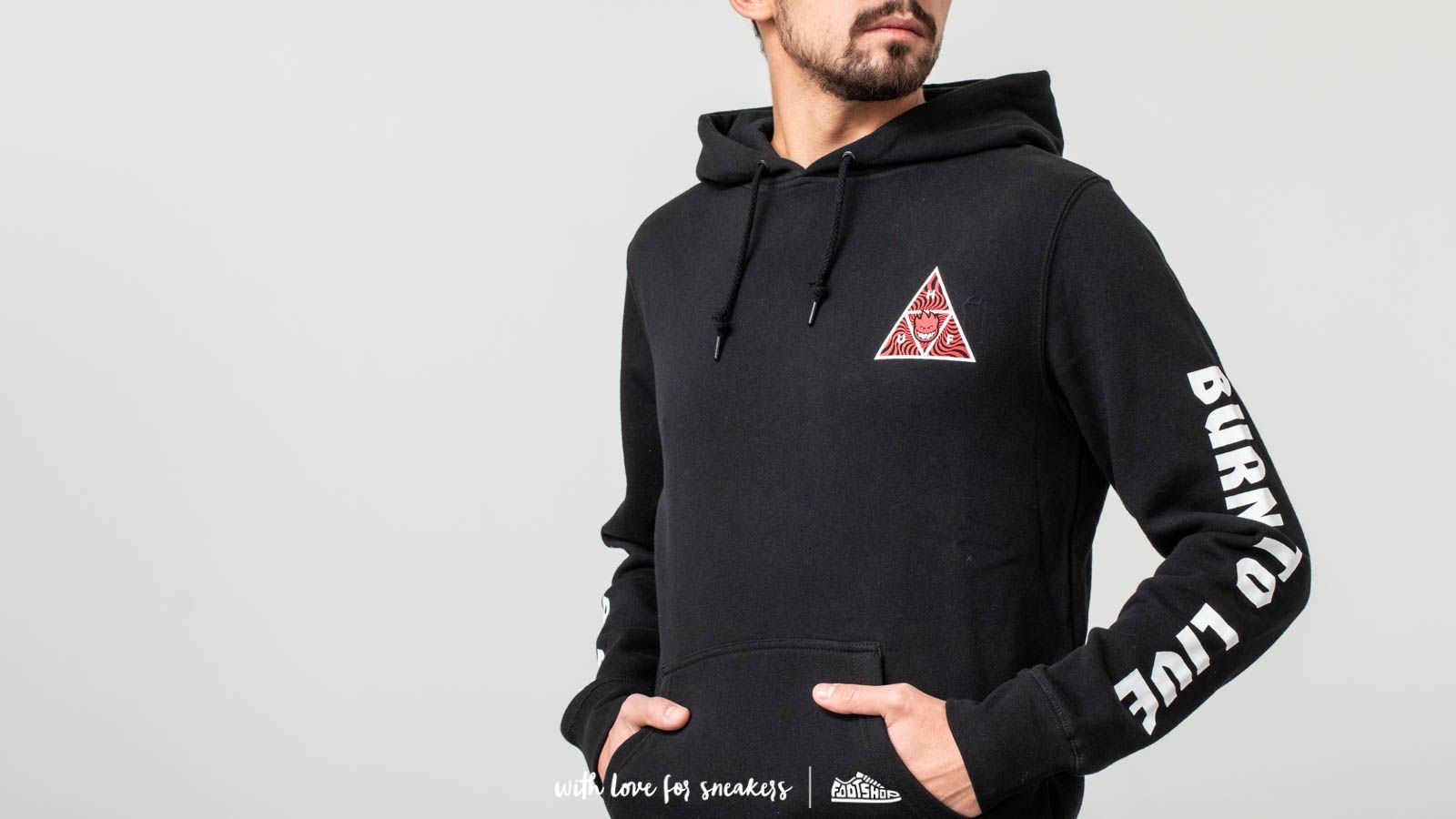 Huf x spitfire store triangle hoodie