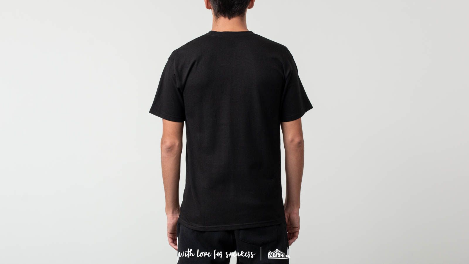 T-shirts HUF x Spitfire Logo Shorsleeves Tee Black