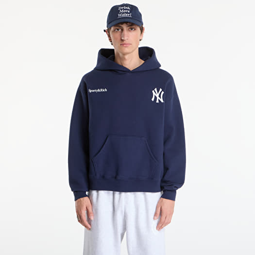 Sweatshirt Sporty & Rich Yankees Curve Hoodie UNISEX Dark Navy
