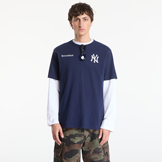 Футболка Sporty & Rich Yankees Arch Tshirt UNISEX Dark Navy/ White