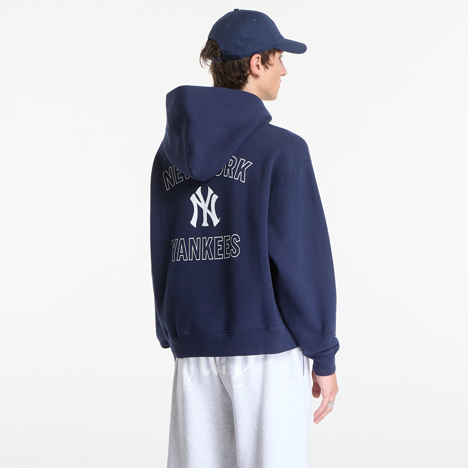 Hoodies and sweatshirts  Sporty & Rich Yankees Curve Hoodie UNISEX Dark Navy