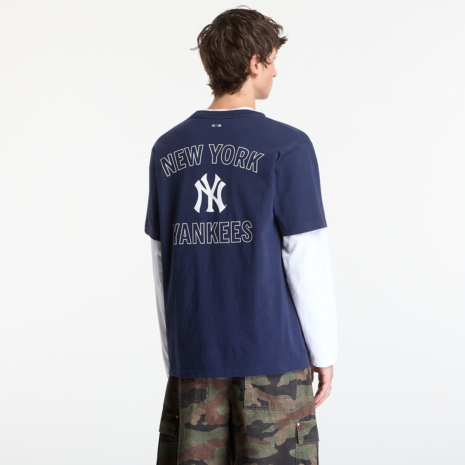 Футболки Sporty & Rich Yankees Arch Tshirt UNISEX Dark Navy/ White