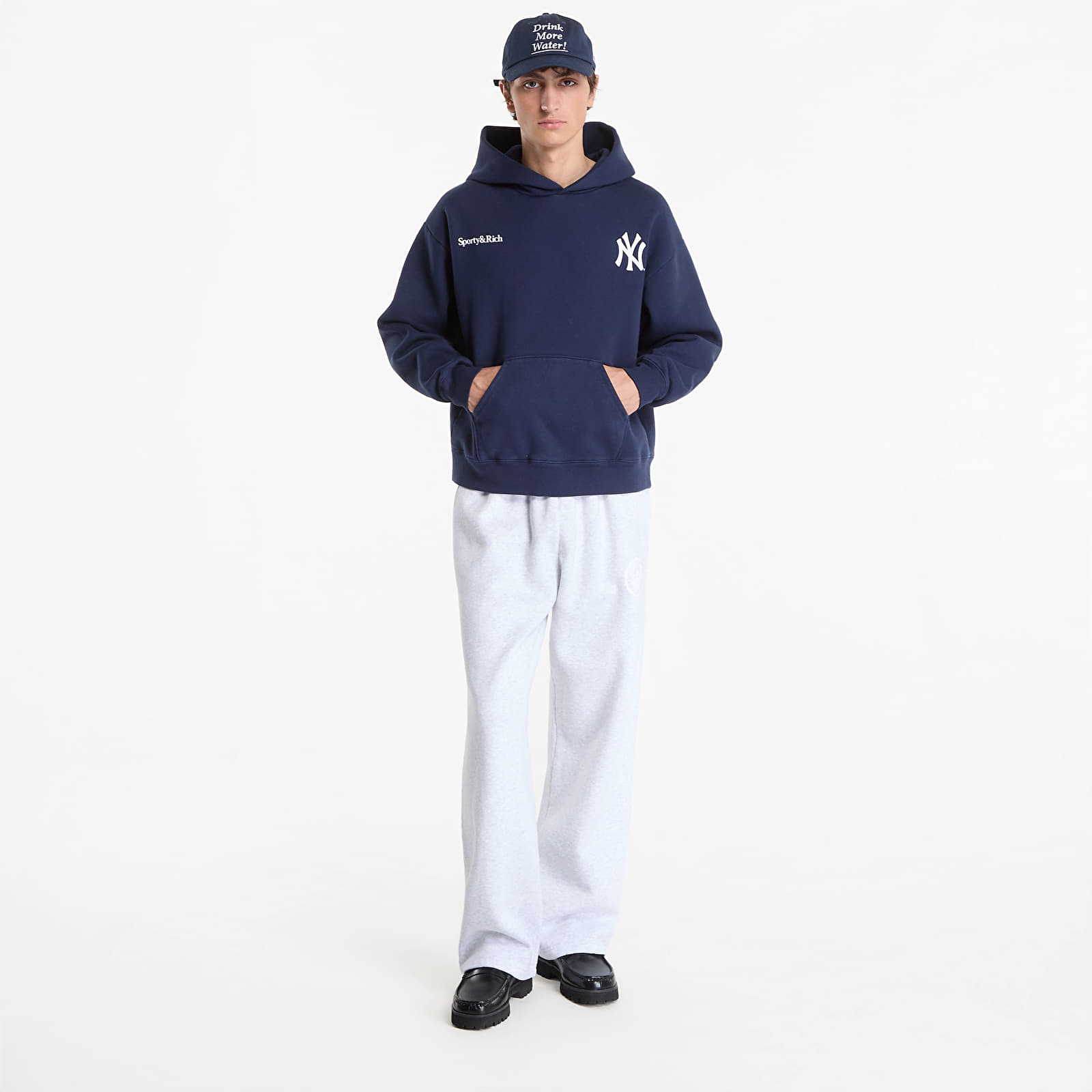 Hoodies and sweatshirts  Sporty & Rich Yankees Curve Hoodie UNISEX Dark Navy