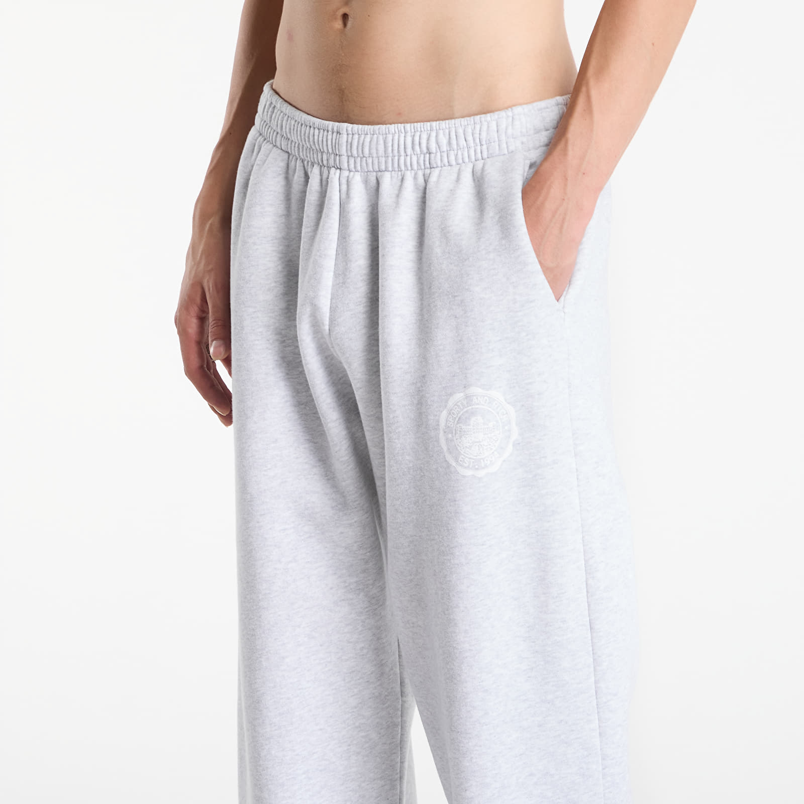Trainingsbroeken Sporty & Rich Juicy Emblem Wide Sweatpant Heather Gray