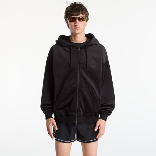 Sweatshirt Y-3 Velvet Zip Hoodie Black