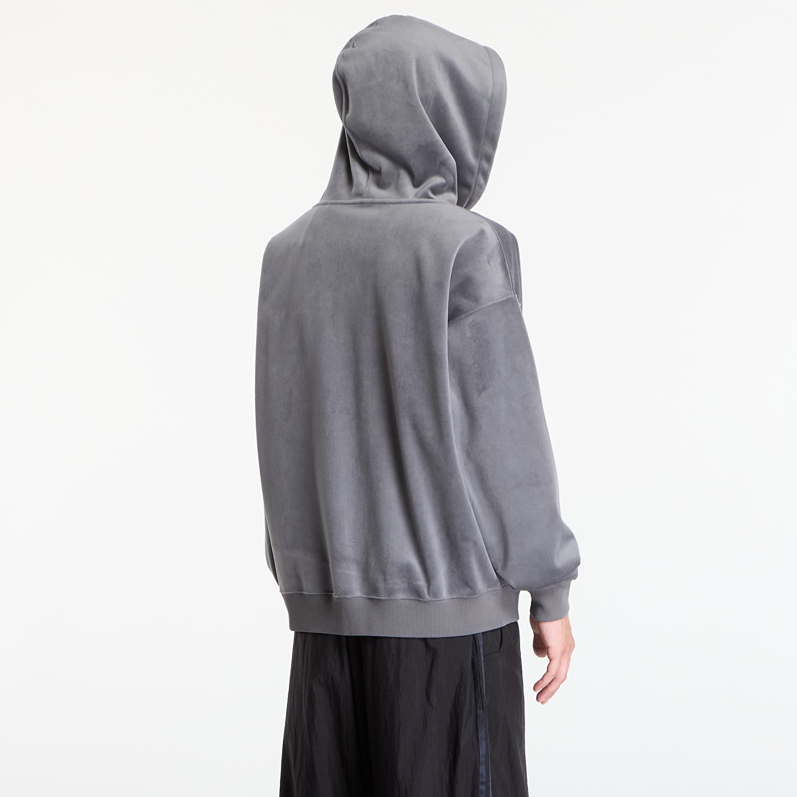 Men's hoodies Y-3 Velvet Corduroy Zip Hoodie UNISEX Grey Five
