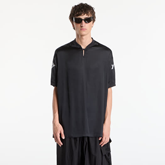 Y-3 Liquid Logo Satin Jersey Black