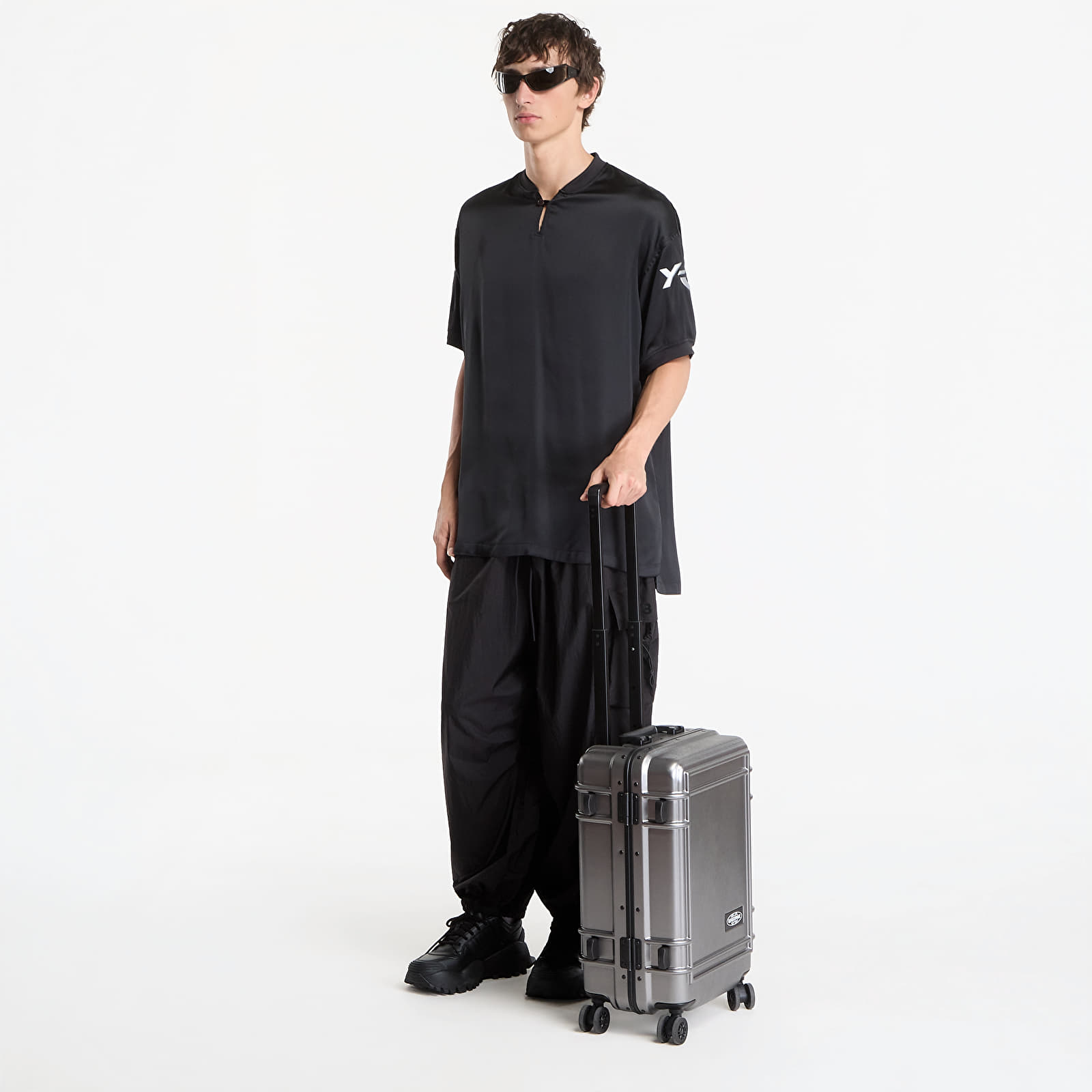 Maillots pour hommes Y-3 Liquid Logo Satin Jersey UNISEX Black