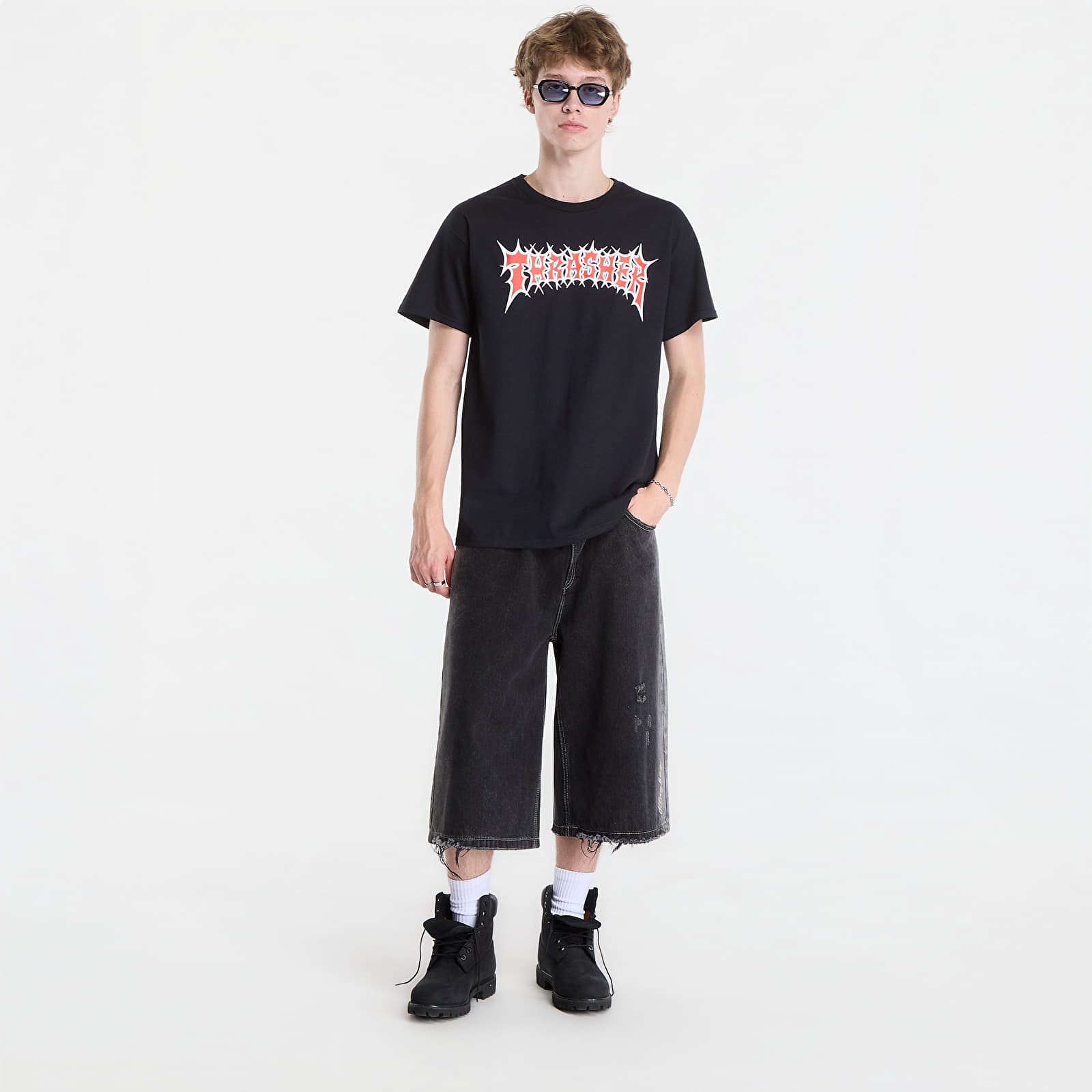 T-shirts Thrasher Spikey T-Shirt Black