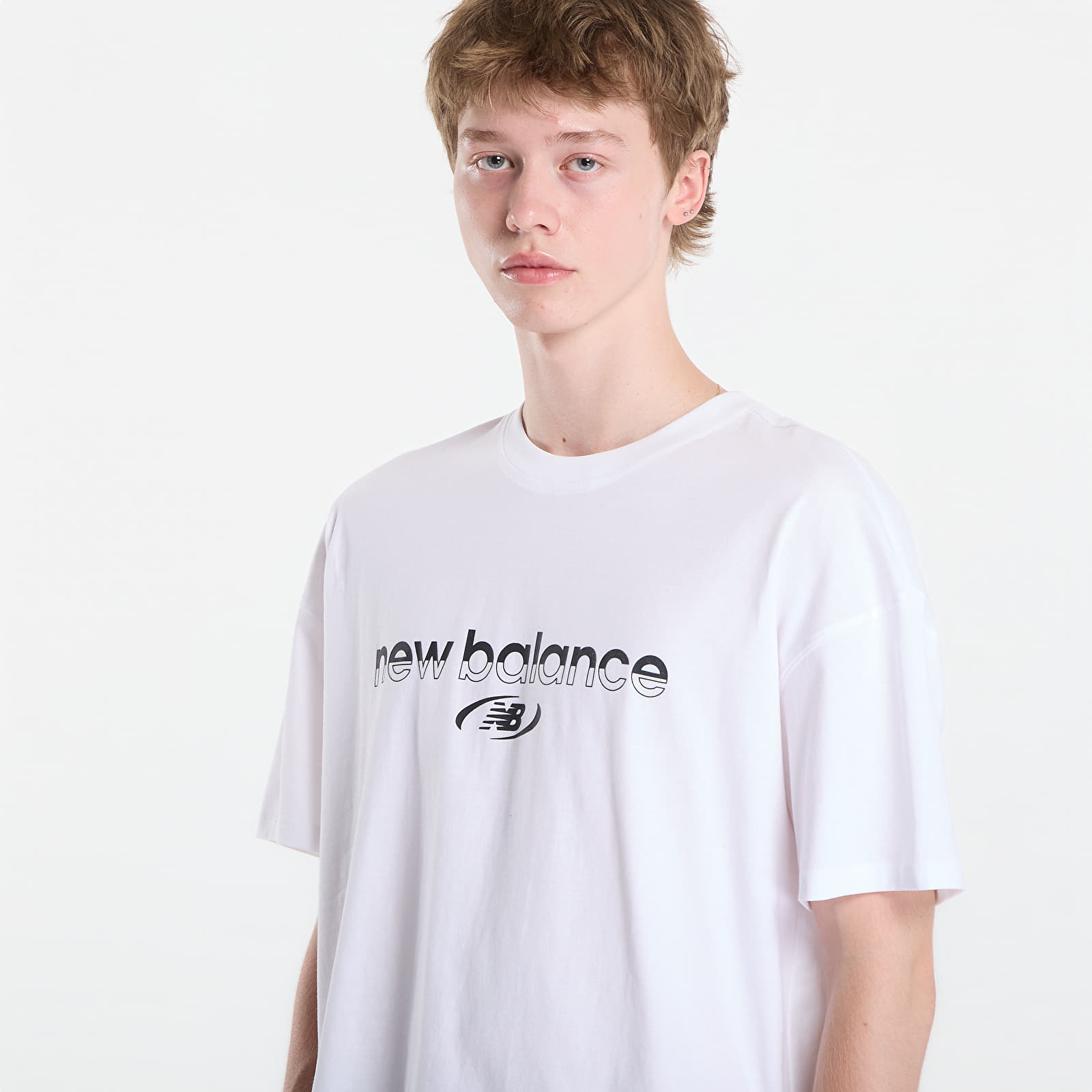 Men's T-shirts New Balance Trackside T-Shirt White